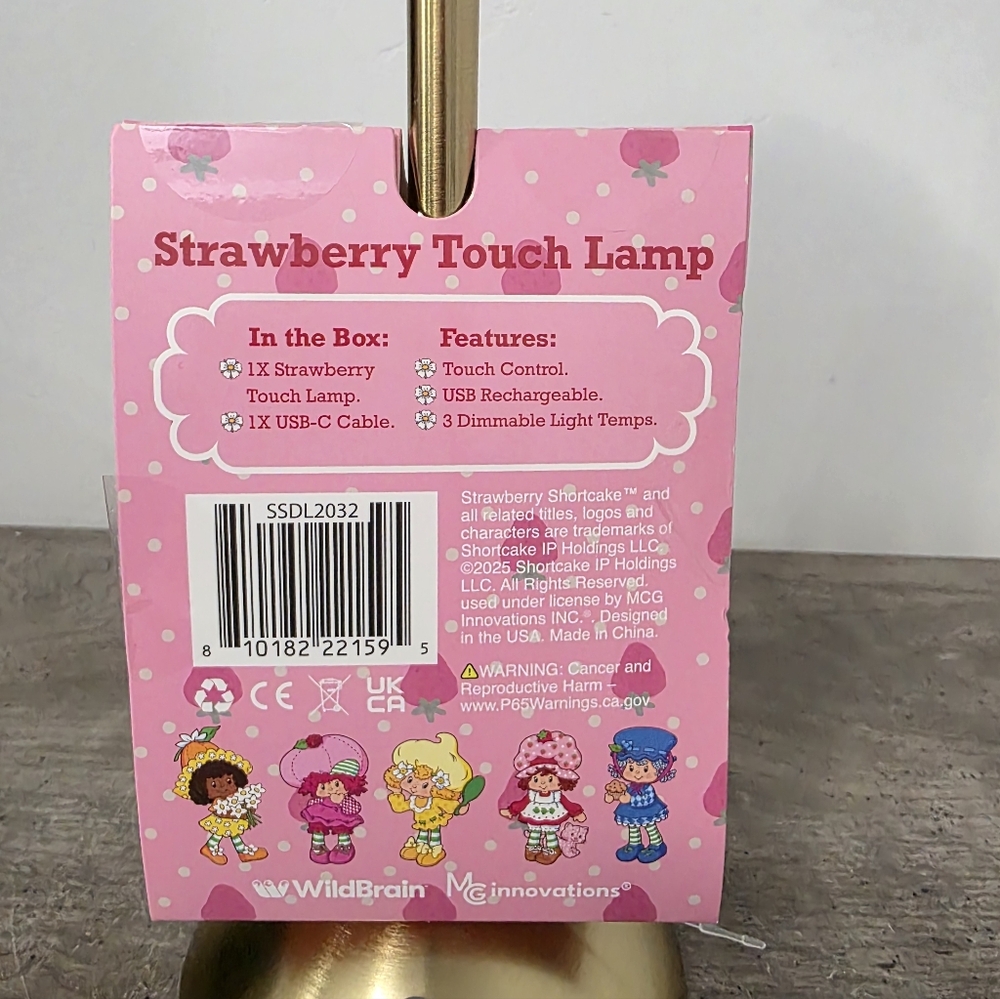 New Viral Strawberry Shortcake Touch Lamp - touch control - USB rechargeable - Picture 5 of 6